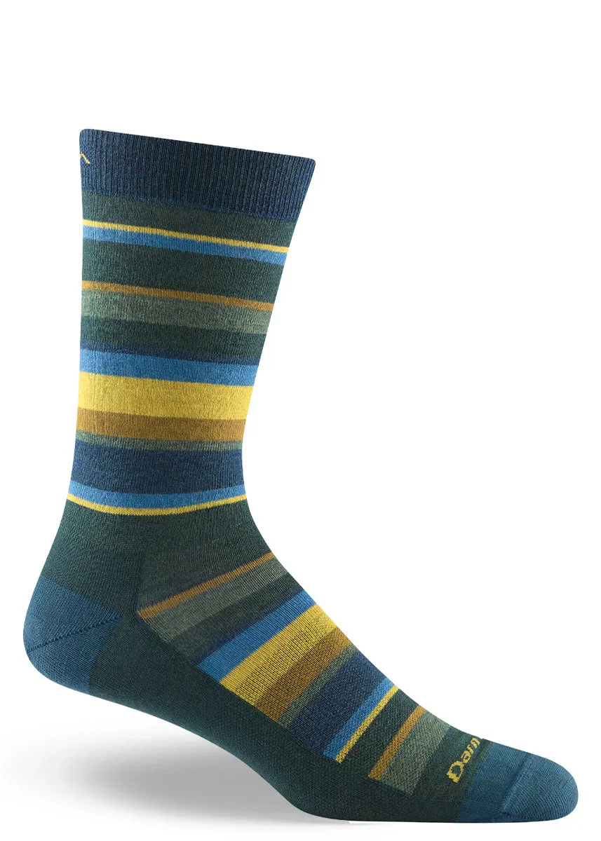 Men's Teal Druid Lightweight Wool Socks