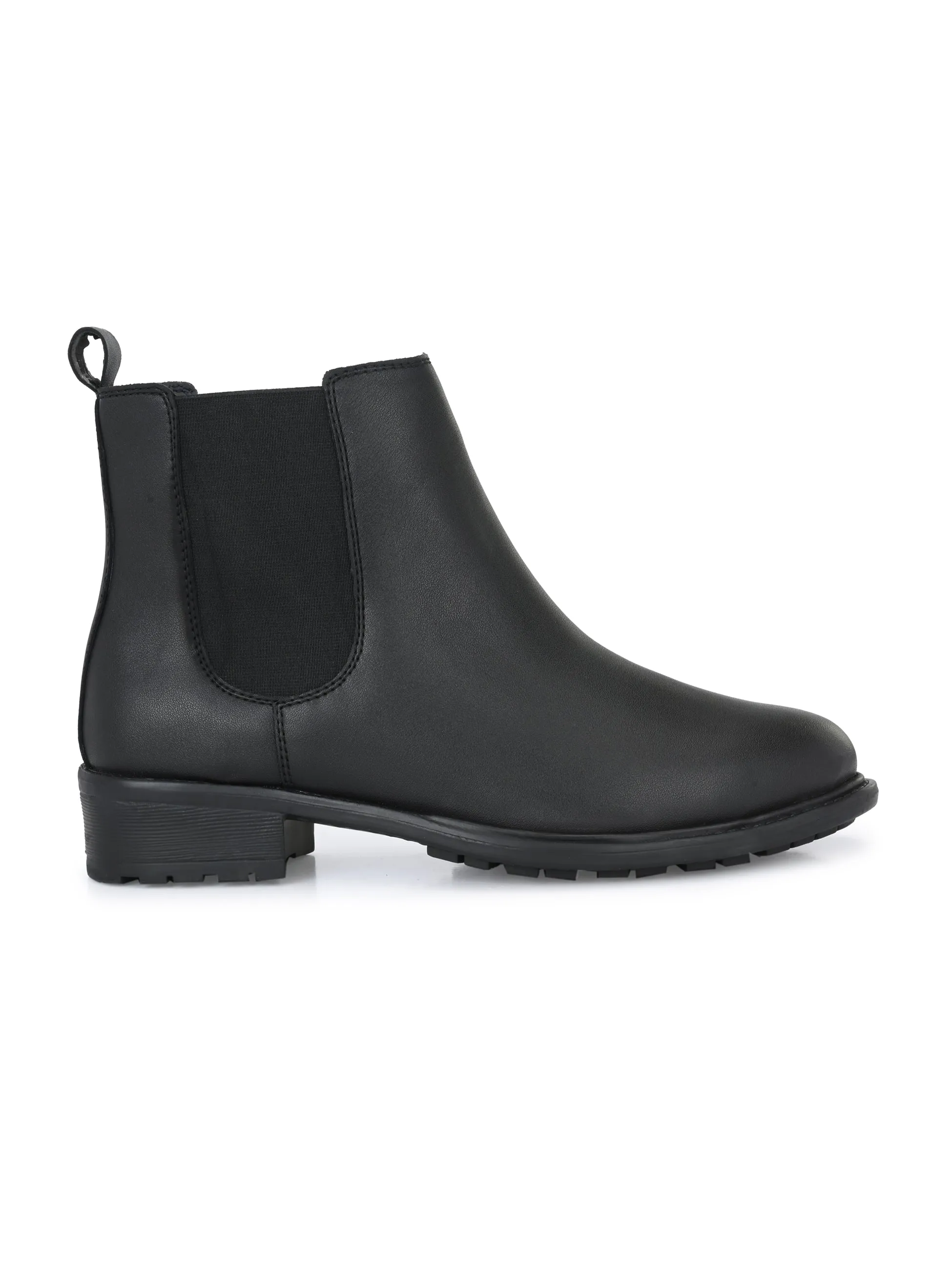 Midnight Black Classic Chelsea Boot For Women