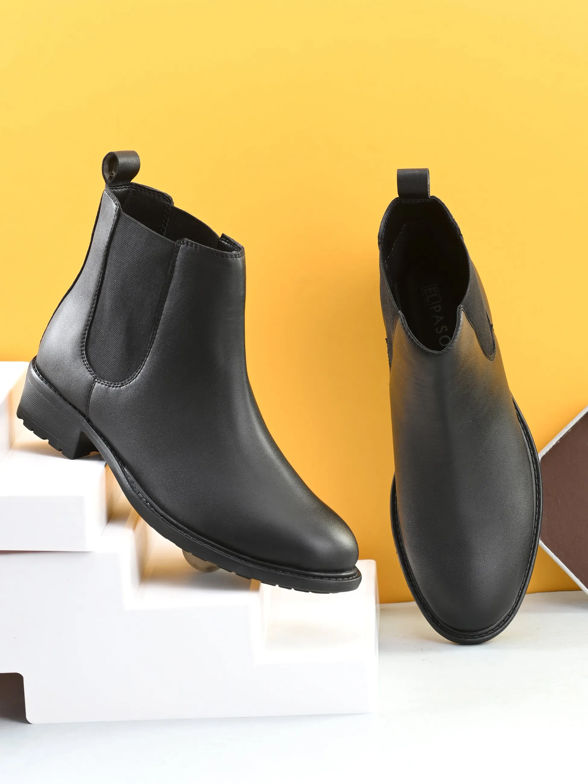 Midnight Black Classic Chelsea Boot For Women