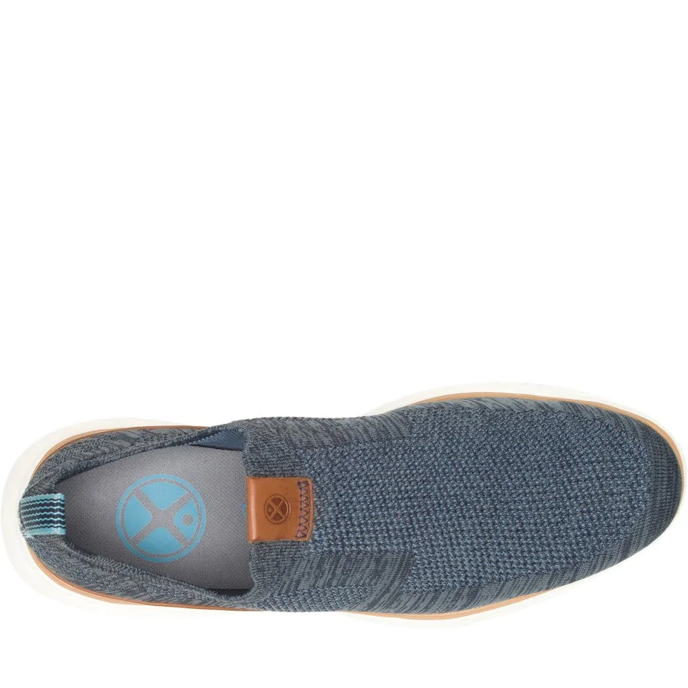 Navy Advance Slip-On Shoes