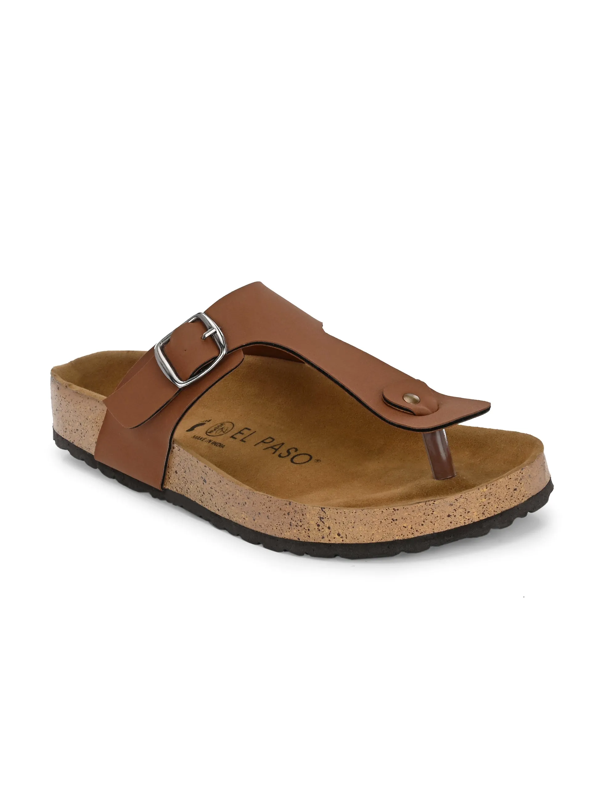 Refined Camel Suede Sandal For Women