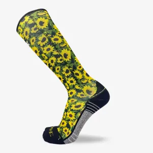 Sunflowers Compression Socks (Knee-High)