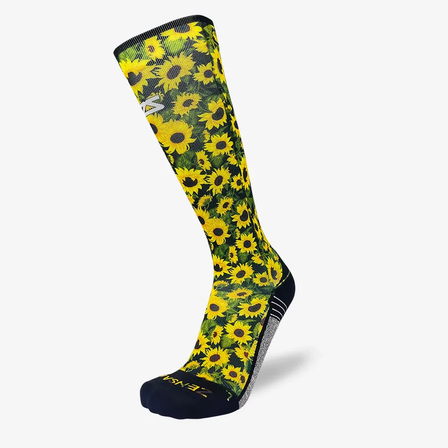 Sunflowers Compression Socks (Knee-High)