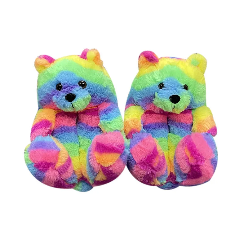 Teddy Bear Plush Warm Indoor Slippers