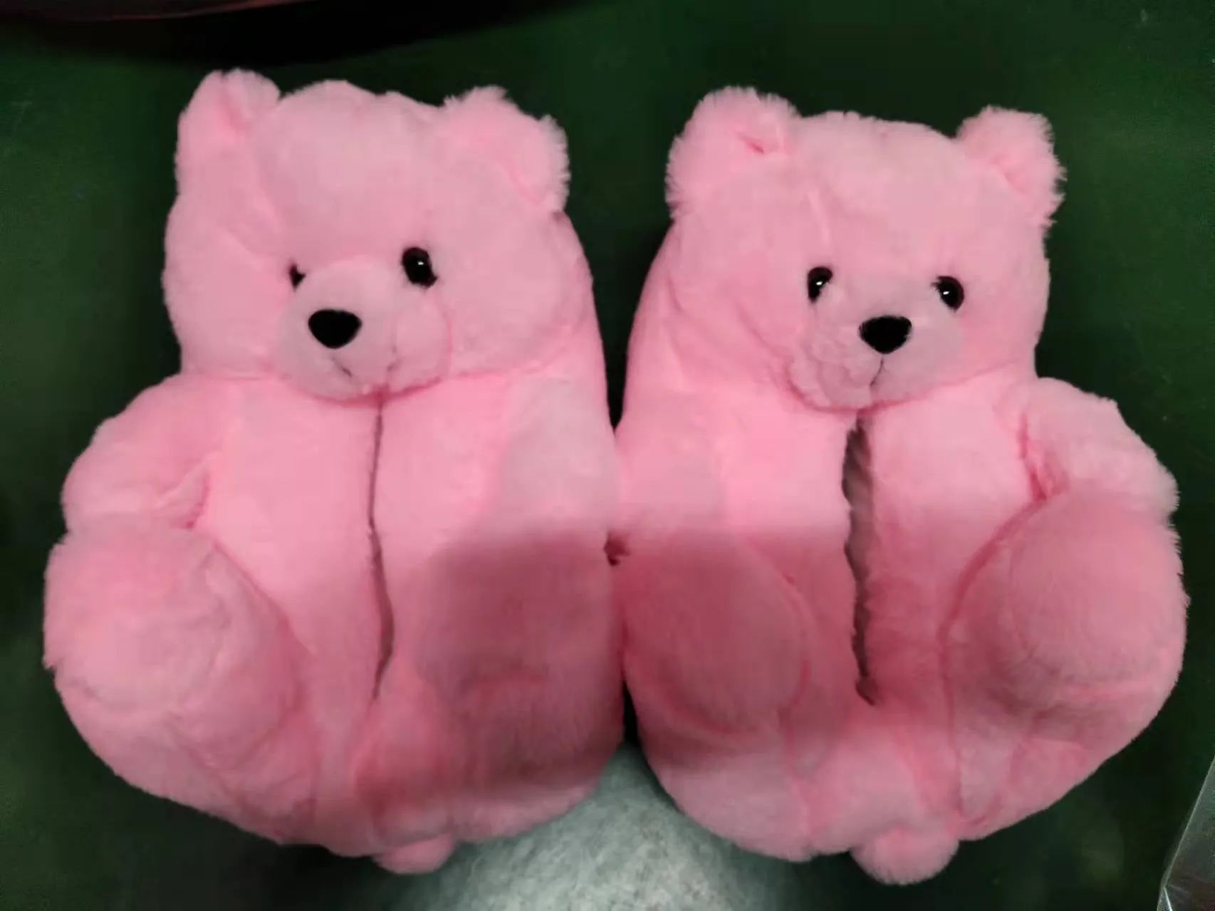 Teddy Bear Plush Warm Indoor Slippers