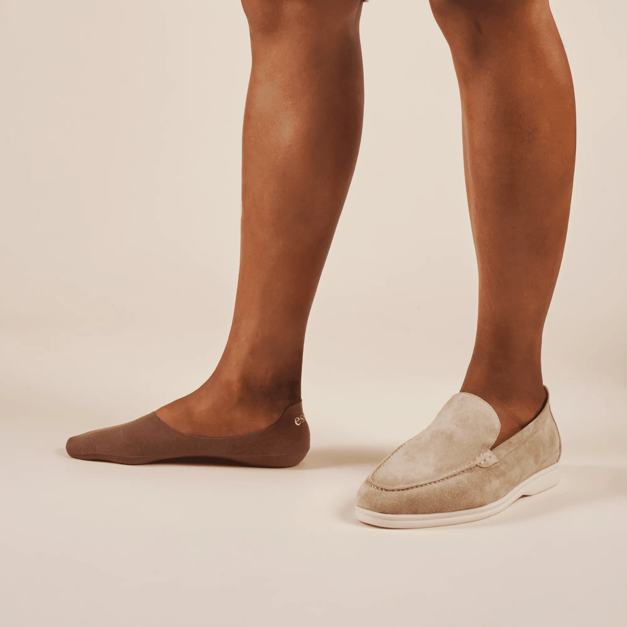 Toffee Tan Cotton No Show Socks 5-Pack