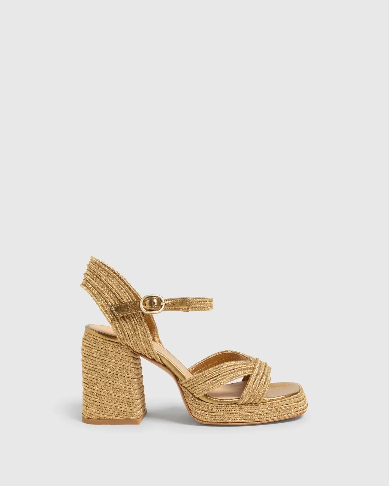 Valle Beige Platform Sandal