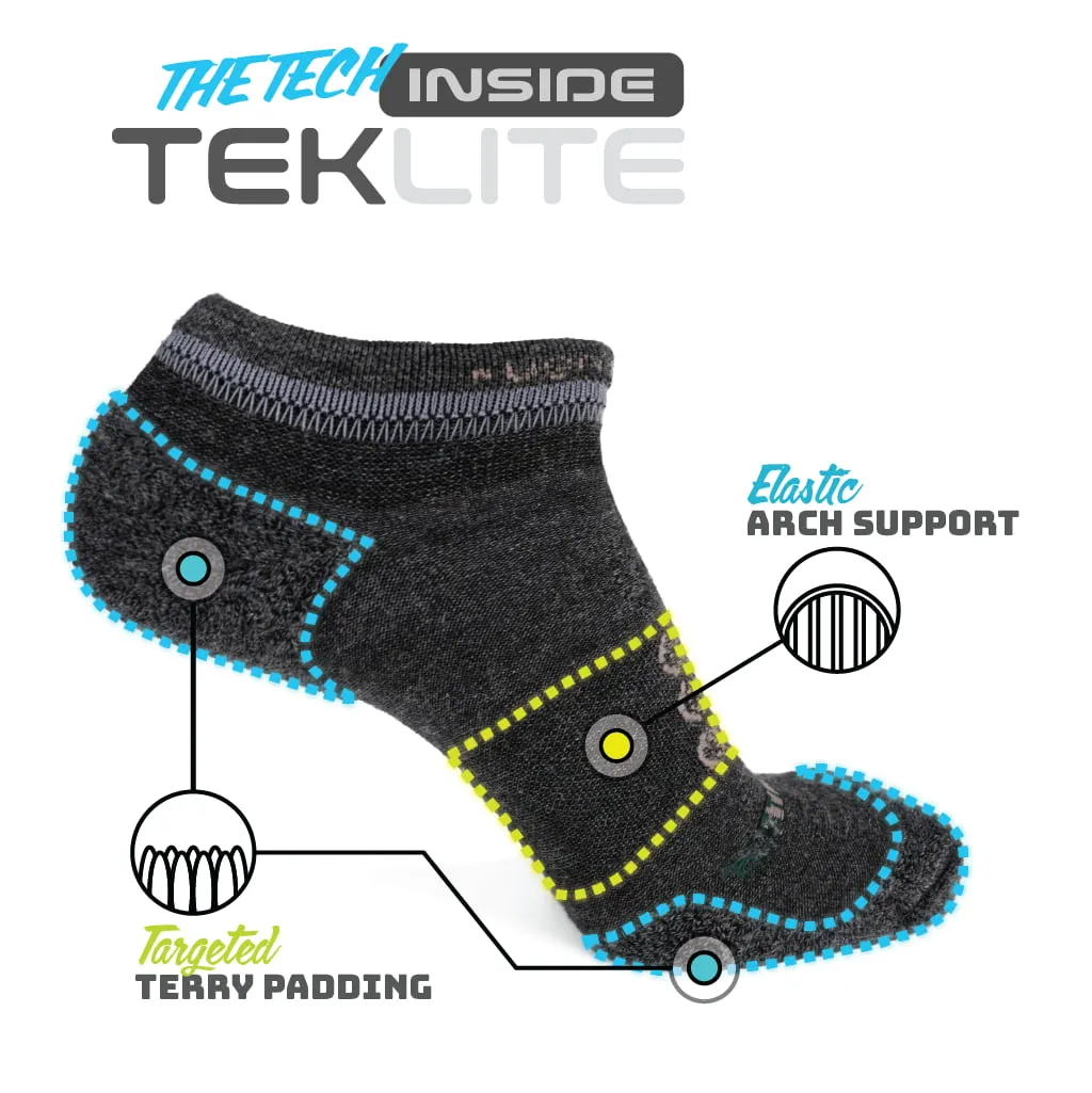 Wool Teklite Ankle Sock - Anthricite